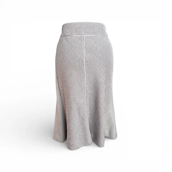 Ann Taylor Cream A-Line Skirt - Picture 5 of 10